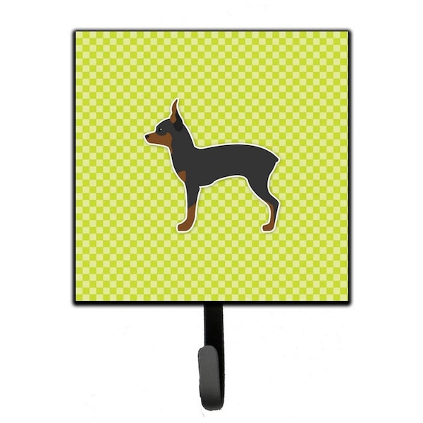Jensendistributionservices Toy Fox Terrier Checkerboard Green Leash or Key Holder MI2087097 - main